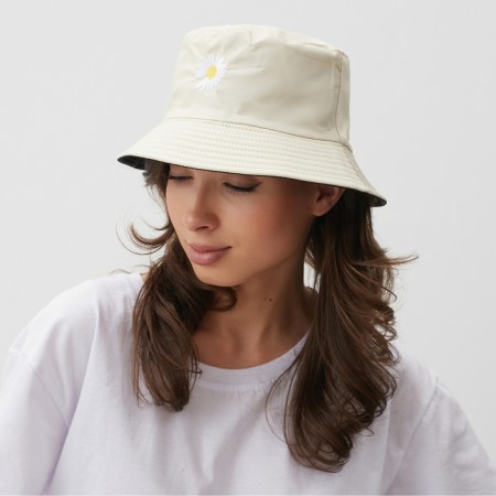 Panama Bilateral Minaku "Chamomile" is beige color, size 56-58-1