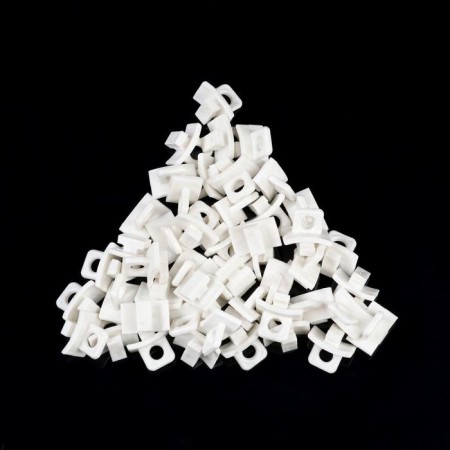 A plug on the cornice, 15x15x10 mm, plastic, white color-7