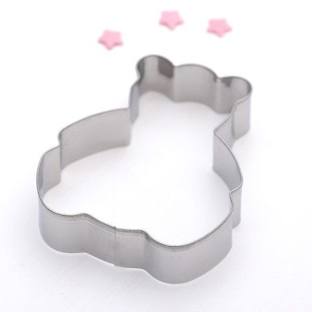 Cutting the cookie "Bear", 6 × 6.5 × 1.5 cm, chrome color-1