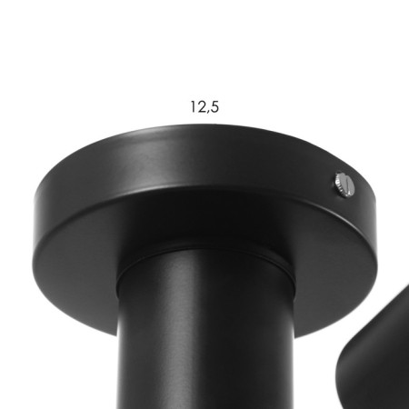 Ceiling chandelier "Orion" 6x60W E27 Color: Black-4