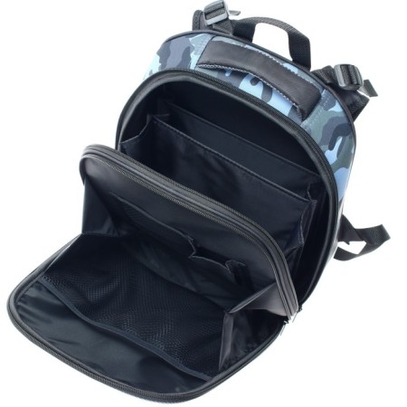 School backpack 38 x 30 x 16 cm, ergonomic back, Stavia "Militari", multicolor/gray-6