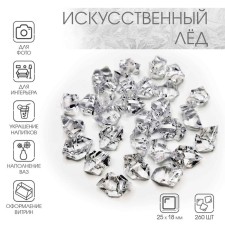 Artificial ice, 260 pcs, 25 x 18 mm