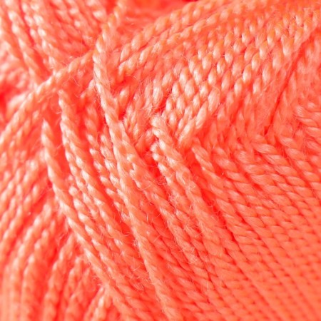 Yarn "etamin" 100% acrylic 180m/30g (458 coral)-2