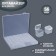 Organizer for decor, 56 cells, 21 × 17.2 × 2.5/2.5 × 2.5 × 2 cm, the color is transparent