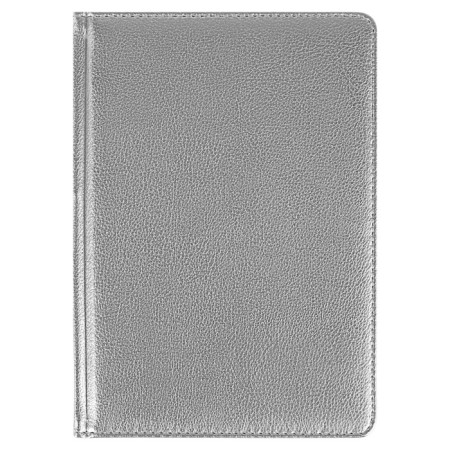 Diary of Leduced A5+, 136 sheets of Sidney Nebraska, Cover Artificial Leather, Silver Cut, Lascas, Silver