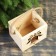 Kashpo wooden "bell", handle- cord, 12.5x10.5x9.5cm