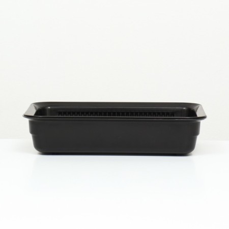 Toilet with a grid, 35.5x26x7 cm, black-2