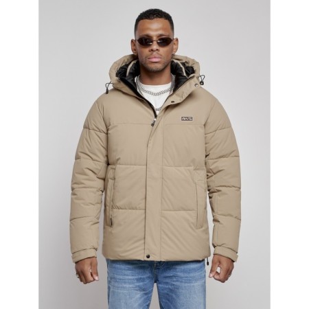 Male Winter jacket, size 58, beige color-6