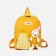 Baby backpack on lightning, 3 outer pockets, yellow color
