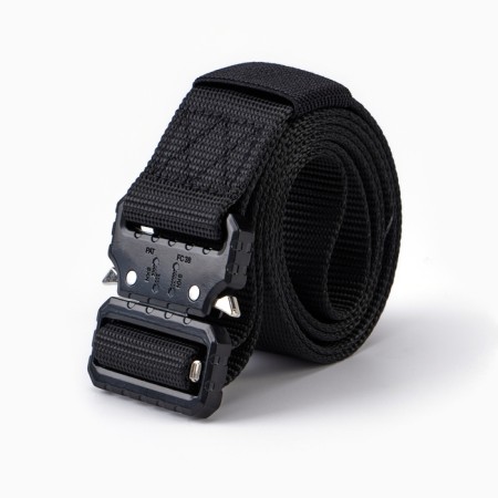 Tactical belt, 125 cm, width 3.7 cm, black