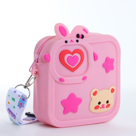 Bag's bag with a zipper "chosen", pink color