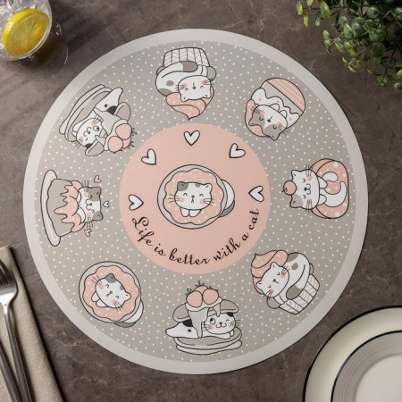 Serving napkin on the table "MUR", d = 36 cm-1