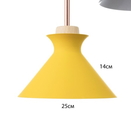 Bayerlux lamp "Mirella" 3he27 40W yellow black green 26x51x26-126cm-4