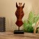 Mask "Zebra" on a stand, Albezia 40 cm