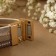 Bracelet "On the Magnet" Naichural, white-beige color in gold, 19.5 cm