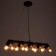 Sus "TUBO" 10he27 40W Black-Med 7x5x7-127cm Bayerlux