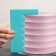 Spatula confectionery "waves", 18 × 11.5 cm, blue color