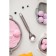 Spoon for ice cream of the share "metallic", 21 cm, silver color