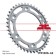 The rear star, driven, JTR1306 for a steel motorcycle, chain 530, 42 teeth