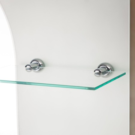 Mirror, wall, with sandblasting graphics, with shelves, 60 × 80 cm-1