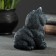 Figure "Cat sits" gray-blue, 10x9x11cm