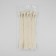 Lightning secret, No. 3, non -income, automatic lock, cotton, 20 cm, ivory color