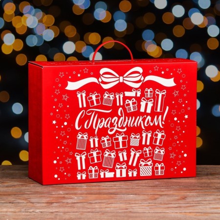 Gift Folding Box "Retro Style" 36.5 x 11 x 26 cm-1