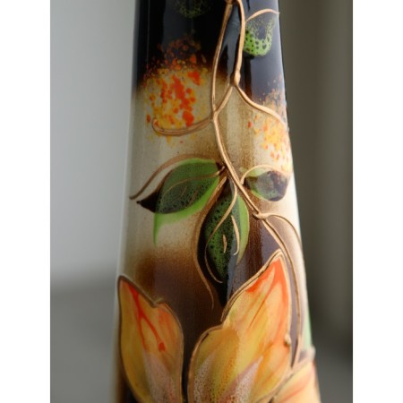 Ceramic vase "Beatrice", floor, colorful, 46 cm, author's work-15