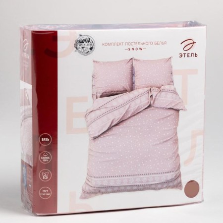 Постельное белье Этель евро Snow 200*217см,240*220см,70*70см-2 шт-6