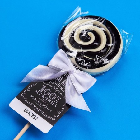 Lollice with alcohol "Cool man", taste: whiskey, 100 g (18+)-3