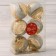 Set of balls plastic D-6 cm, 6 pcs Florian silver-gold