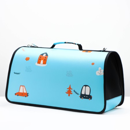 Bag - Animal Carriage "Traveler", Blue, Size L, 53 x 21 x 29 cm-2