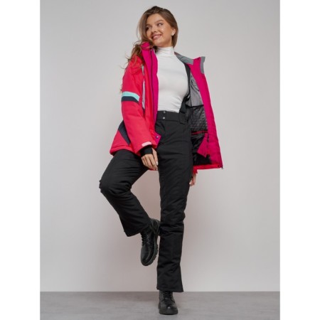 Ski jacket female, size 44, pink color-18