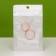 Zip-Lock PP, white, with a continuous window, flat, euros, 6 x 10 cm