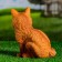 Garden figure "Little Fox Small" 13x15x18cm