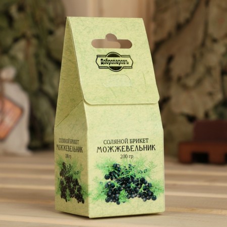 Salt briquette Cube "Juniper" 200 g "Dobroparov"-2
