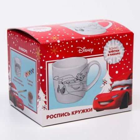 Set of mug for coloring, 300 ml "lightning!", Cars-4