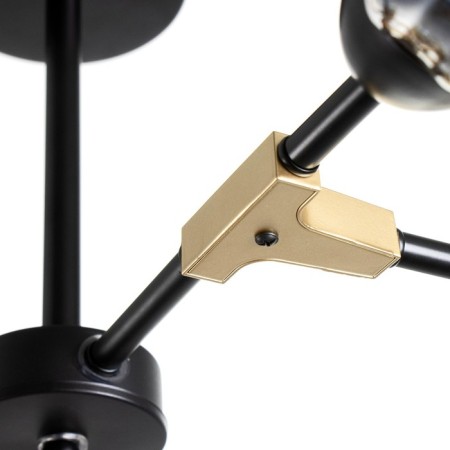 Svetogor chandelier "Form" 6x60W E27 Black 81x81x39cm-3