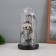 Halloween lamp “Skull with spiders” 1.5W, LED, 3XAAA, Black USB 11x11x21cm