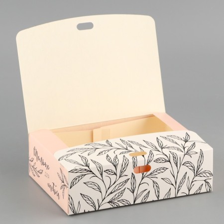 Gift folding box, packaging, “only for you”, 16.5 x 12.5 x 5 cm, without tape-5