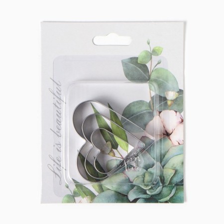 Набор "Eucalyptus " полотенце 40х73см, саржа 190гр/м2, формочки для печенья-5