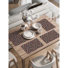 A set of napkins for setting the table “Fent on Christmas”, rectangular, rounded edges, size 30x46 cm, 4 pcs