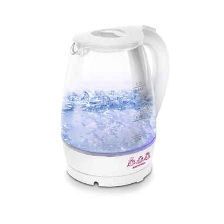 Electric kettle “EK-1801G Masters, Glass, 1.8l, 1850 W, Snow Color