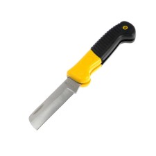 A universal folding tundra knife, 2k handle, a straight blade, stainless steel