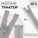 Lightning "Tractor", No. 5, detachable, castle machine, 80 cm, gray color