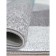 Rectangular carpet Merinos Sofit, size 80x150 cm, color Light Gray