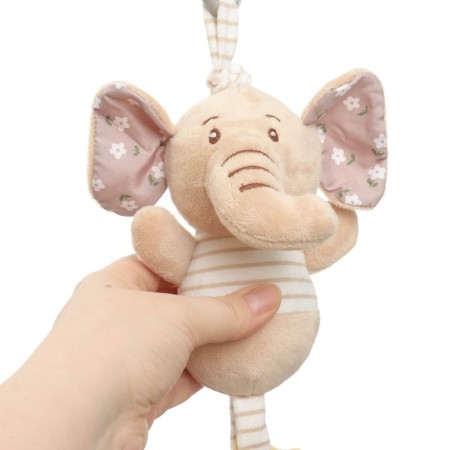 The suspension is soft with the vibration "Elephant Nyash", a tear, on a crib, stroller, crumb I-19