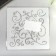 Stencil plastic "curls - plant pattern" 13x13 cm