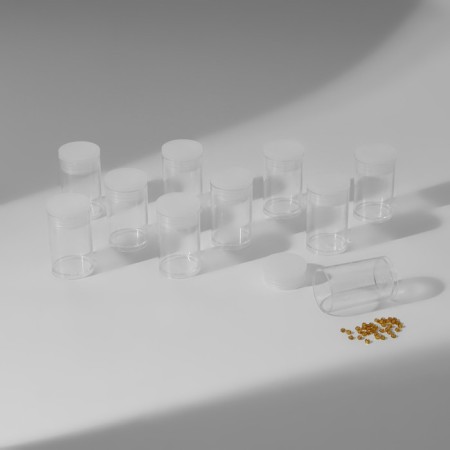 A set of jars for storing trifles, d = 2.1 × 3.6 cm, 10 pcs, in a container, 11.5 × 9 × 2.7 cm-1
