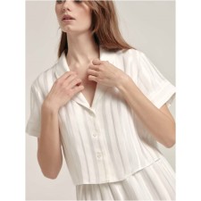 Блуза укороченная женская домашняя Conte Elegant Moonlight, размер L, цвет tofu